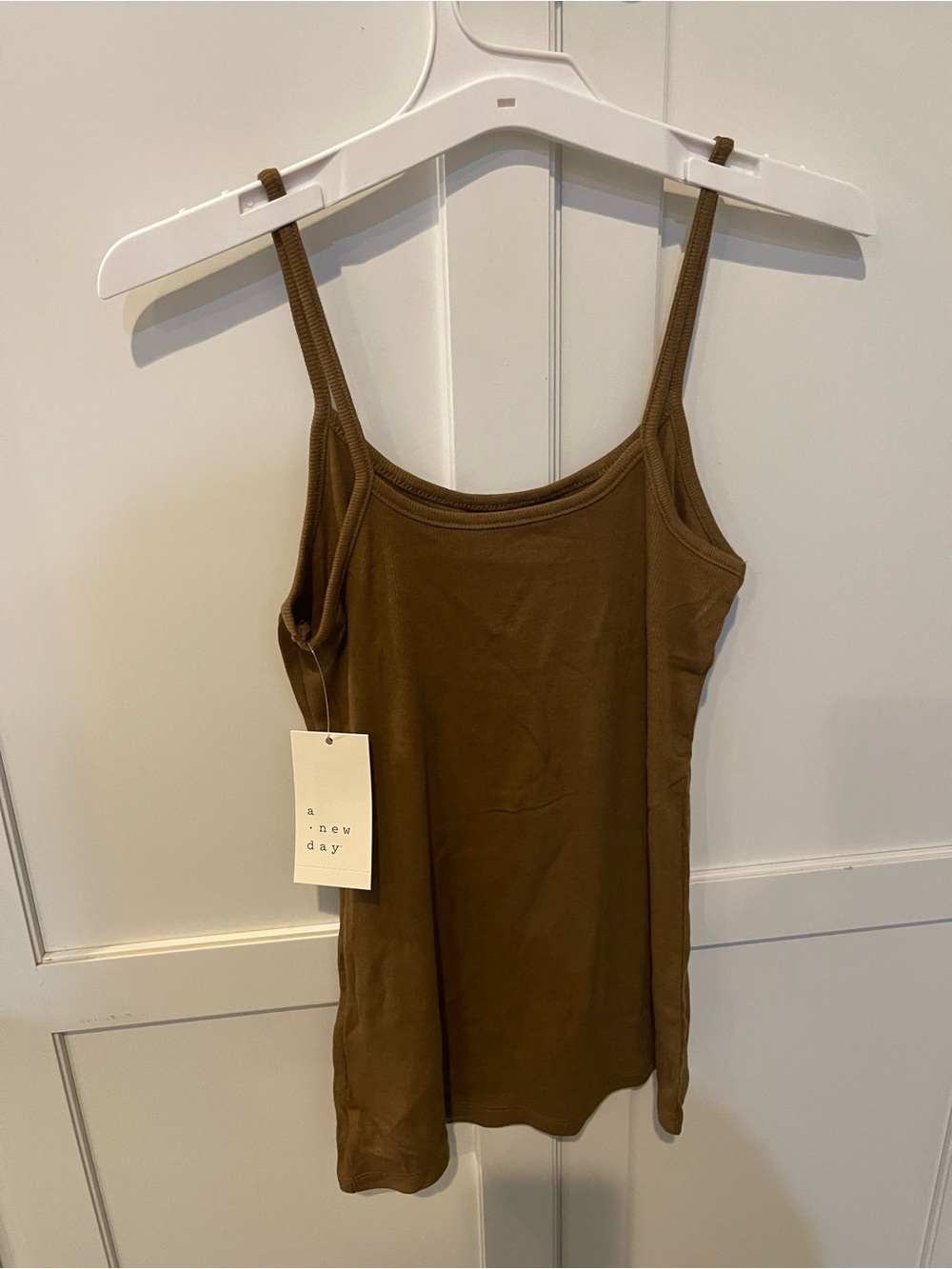 Bundle/LOT 10 Wmn New Day XS Brown Ribbed Spaghetti Strap Camisole Bundle NWT